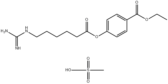 甲磺酸加贝酯, 56974-61-9, 结构式