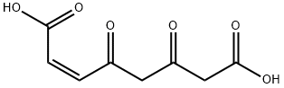 マレイルアセト酢酸 化学構造式