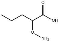 2-(アミノオキシ)吉草酸 化学構造式