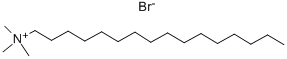 Hexadecyl trimethyl ammonium bromide Struktur