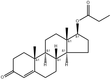 丙酸睾酮, 57-85-2, 结构式