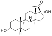 17-ALPHA-HYDROXYEPIPREGNANOLONE Struktur