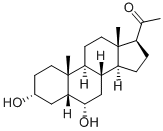 5-BETA-PREGNAN-3-ALPHA, 6-ALPHA-DIOL-20-ONE Struktur