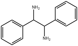 1,2-ジアミノ-1,2-ジフェニルエタン 化学構造式