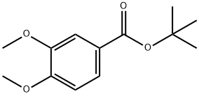 Benzoic acid, 3,4-diMethoxy-, 1,1-diMethylethyl ester Struktur