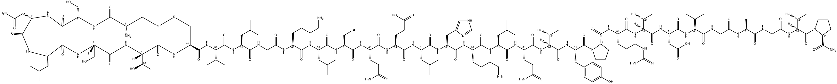 カルシトニン 化学構造式