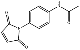 N-(p-アセトアミドフェニル)マレイミド 化学構造式