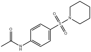 N-[4-(ピペリジノスルホニル)フェニル]アセトアミド 化学構造式