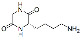 2,5-Piperazinedione,3-(4-aminobutyl)-,(S)-(9CI) Structure