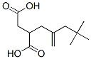 (4,4-ジメチル-2-メチレンペンチル)こはく酸 化学構造式