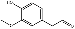3-メトキシ-4-ヒドロキシフェニルアセトアルデヒド 化学構造式