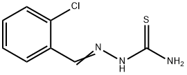 o-クロロベンズアルデヒドチオセミカルバゾン 化学構造式