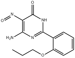 6-AMINO-5-NITROSO-2-(2-PROPOXYPHENYL)-4(1H)-PYRIMIDINONE Structure