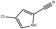 4-氯-1H-吡咯-2-甲腈 结构式