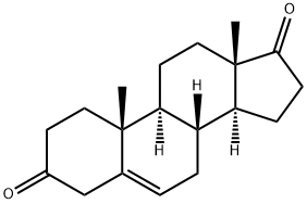 5-androstene-3,17-dione Struktur