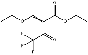 Ethyl 2-(ethoxymethylene)-4,4,4-trifluoroacetoacetate Struktur