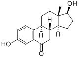 3,17β-ジヒドロキシエストラ-1,3,5(10)-トリエン-6-オン 化学構造式