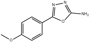 2-氨基-5-(4-甲氧基)-1,3,4-噁二唑, 5711-61-5, 结构式