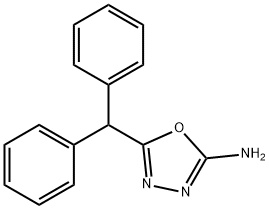 5-(Diphenylmethyl)-1,3,4-oxadiazol-2-amine Struktur