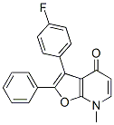 Furo[2,3-b]pyridin-4(7H)-one,  3-(4-fluorophenyl)-7-methyl-2-phenyl- Structure