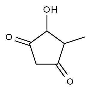 4-ヒドロキシ-5-メチル-1,3-シクロペンタンジオン 化学構造式