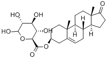 3BETA-HYDROXY-5-ANDROSTEN-17-ONE 3-GLUCURONIDE Struktur