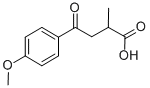4-(4-甲氧基苯基)-2-甲基-4-氧代丁酸 结构式