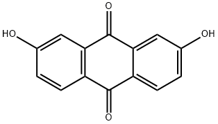2,7-ジヒドロキシ-9,10-アントラセンジオン 化学構造式