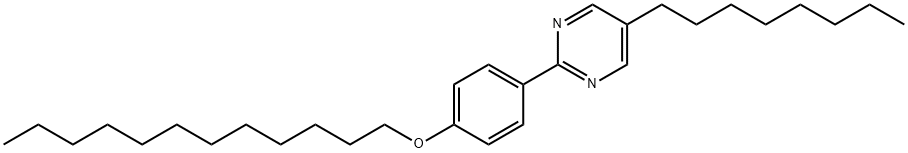 2-(4-ドデシルオキシフェニル)-5-オクチルピリミジン 化学構造式