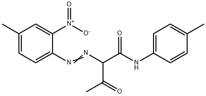 2-[(4-methyl-2-nitrophenyl)azo]-3-oxo-N-(p-tolyl)butyramide Structure