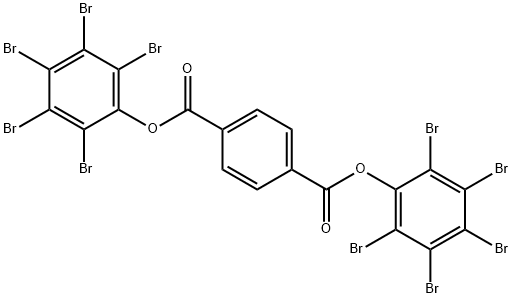 1,4-ベンゼンジカルボン酸ビス(ペンタブロモフェニル) 化学構造式