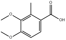 2-甲基-3,4-二甲氧基苯甲酸, 5722-94-1, 结构式