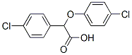2-(4-chlorophenoxy)-2-(4-chlorophenyl)acetic acid Struktur