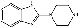 2-ピペラジン-1-イル-1H-ベンゾイミダゾール 化学構造式