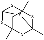 1,3,7-トリメチル-2,4,6,8,9-ペンタチアアダマンタン 化学構造式