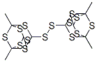 1,1'-ジチオビス(3,5,7-トリメチル-2,4,6,8,9,10-ヘキサチアアダマンタン) 化学構造式