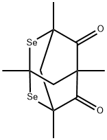 1,3,5,7-Tetramethyl-2,4-diselenaadamantane-6,8-dione Structure