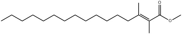 (E)-2,3-Dimethyl-2-hexadecenoic acid methyl ester Structure