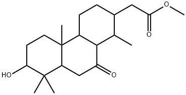 Tetradecahydro-7-hydroxy-1,4b,8,8-tetramethyl-10-oxo-2-phenanthreneacetic acid methyl ester 结构式