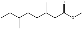 3,6-Dimethyloctanoic acid methyl ester Structure