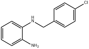 N-(4-クロロベンジル)-1,2-フェニレンジアミン 化学構造式