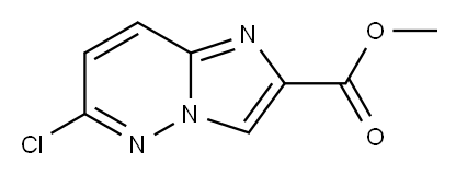 6-CHLORO-IMIDAZO[1,2-B]PYRIDAZINE-2-CARBOXYLIC ACID, METHYL ESTER Structure