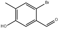 2-BROMO-5-HYDROXY-4-METHYLBENZALDEHYDE Structure