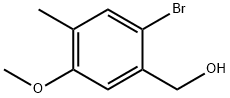 (2-Bromo-5-methoxy-4-methylphenyl)methanol 结构式