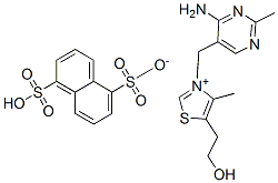 3-[(4-amino-2-methylpyrimidin-5-yl)methyl]-5-(2-hydroxyethyl)-4-methylthiazolium hydrogen naphthalene-1,5-disulphonate  Struktur