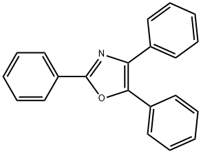 トリフェニルオキサゾール 化学構造式
