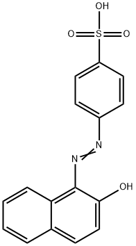 4-[(2-hydroxy-1-naphthyl)azo]benzenesulphonic acid Struktur