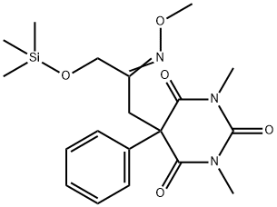 5-[2-(Methoxyimino)-3-(trimethylsiloxy)propyl]-1,3-dimethyl-5-phenylpyrimidine-2,4,6(1H,3H,5H)-trione Structure