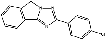 2-(4-クロロフェニル)-5H-[1,2,4]トリアゾロ[5,1-a]イソインドール 化学構造式