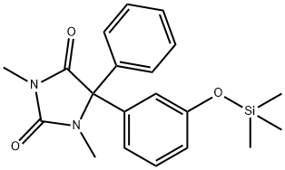 1,3-Dimethyl-5-phenyl-5-[3-(trimethylsiloxy)phenyl]-2,4-imidazolidinedione Structure
